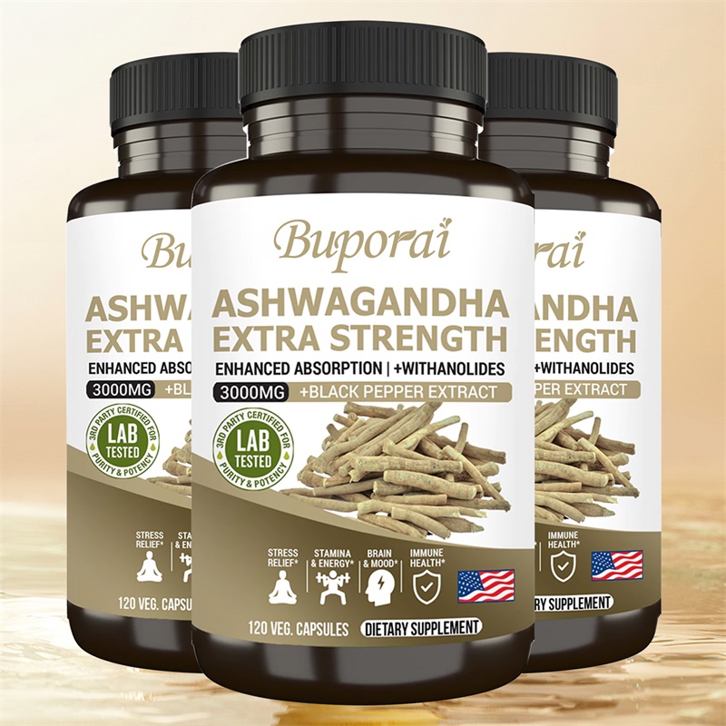 Ashwagandha Extract Root - Ashwagandha Root Extract Capsules with Black