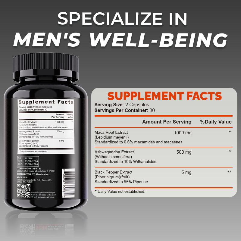 Maca root capsules for men and - Ashwagandha Extract Root 评论和价格