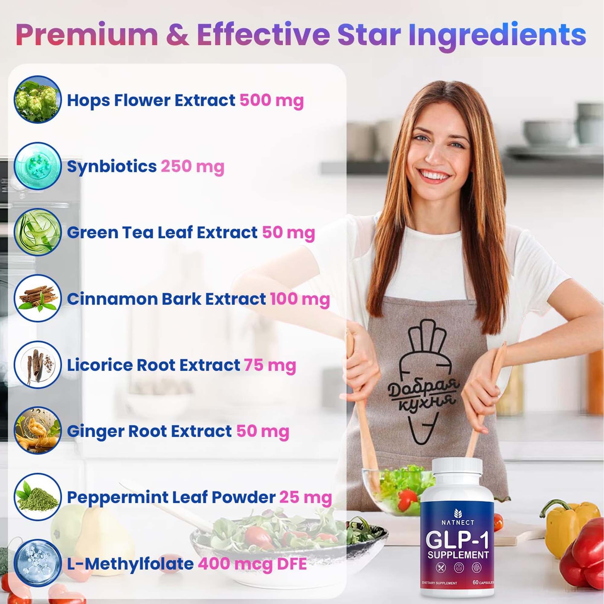 GLP-1 Supplement Capsules, Wei - Green Tea Extract Fat 评论和价格