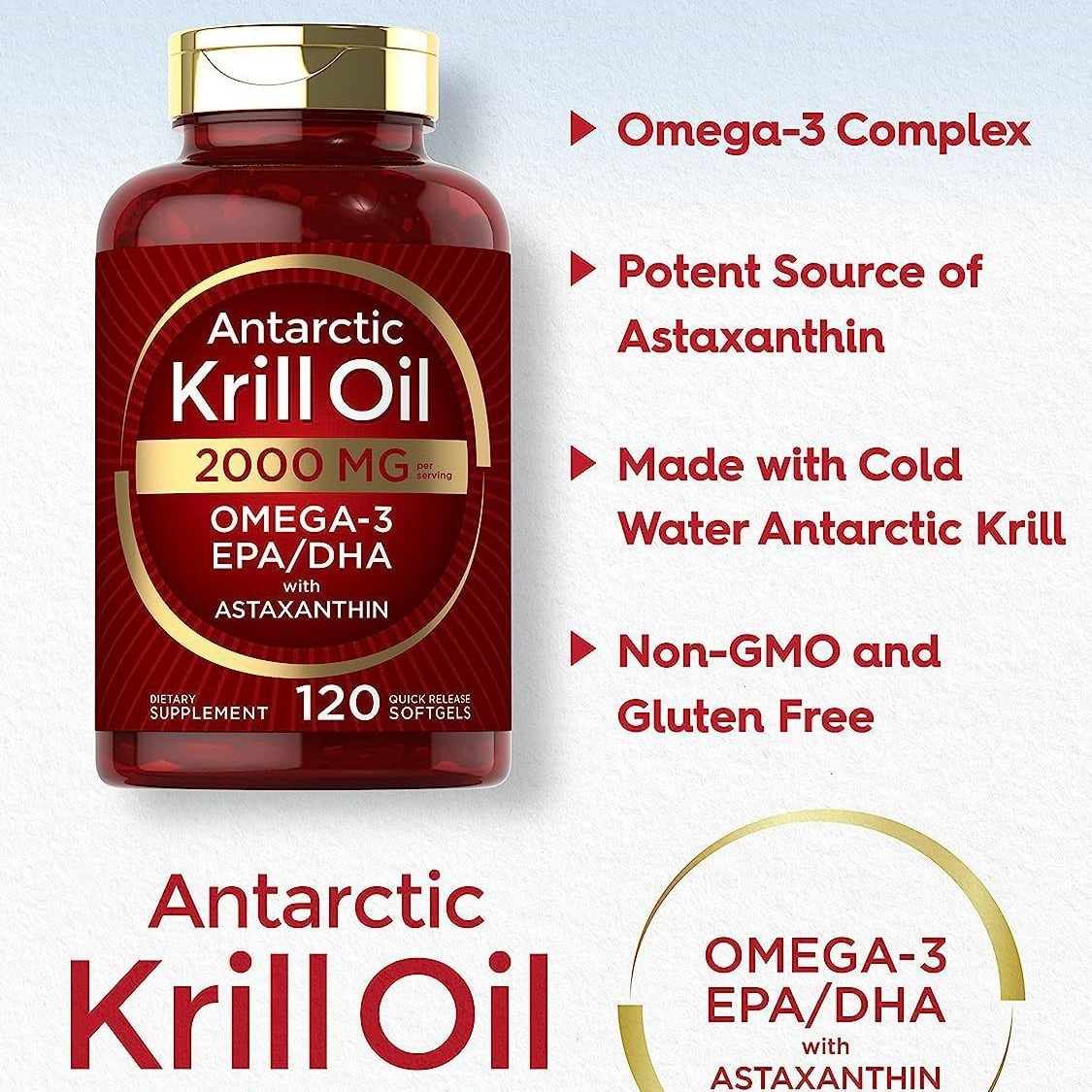Krill oil soft capsules supple - Nutrition Of Fitness 评论和价格