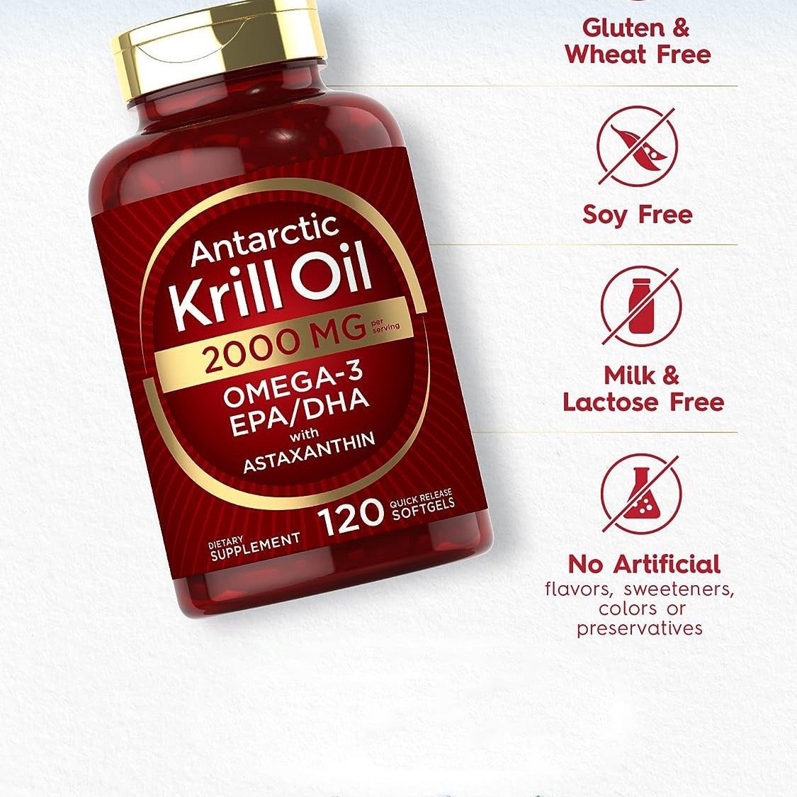 Krill oil soft capsules supple - Nutrition Of Fitness 评论和价格